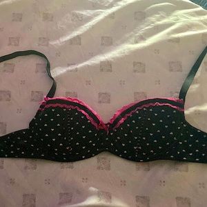 Cute Heart Bra With Pink Lace